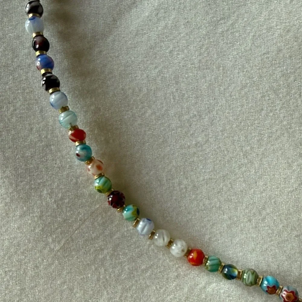 Colorful Beaded Choker Necklace